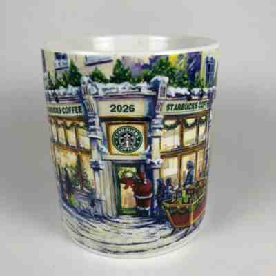 Limited Edition Christmas Starbucks Barista 2001 Coffee Mug Cup Santa 1st Store - Sold on eBay Nov, 4th 2019 for $45.00