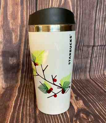STARBUCKS Holly Berries Coffee Travel Tumbler Mug Holiday 2015 16 Oz CHRISTMAS - Sold on eBay Nov, 4th 2019 for $18.00