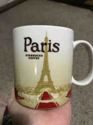 Starbucks 16oz 2012 Paris City Coffee Mug Cup Global Icon Collector Series - Sold on eBay Nov, 4th 2019 for $15.99