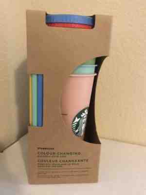Starbucks Reusable Color Changing Cups 2019 - 24oz Set - Sold on eBay Nov, 4th 2019 for $66.00