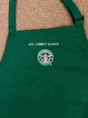 RARE STARBUCKS GREEN APRON - GIVE CONNECT ELEVATE - Sold on eBay Nov, 4th 2019 for $65.00