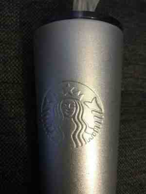 Starbucks 2018 Siren Silver Stainless Steel Cold Cup 16 oz Tumbler w/ Straw New - Sold on eBay Nov, 4th 2019 for $36.99