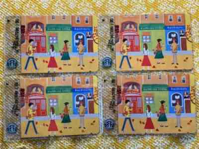 MEGA RARE VHTF Starbucks 2004 TAIWAN CORNER STORE Cards Lot of 4 - Sold on eBay Nov, 4th 2019 for $125.00