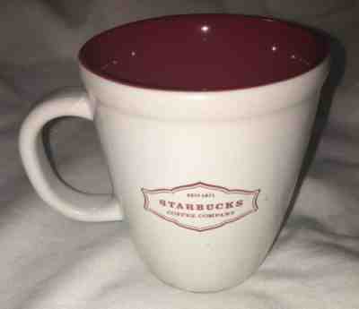 Starbucks 2006 Est 1971 Classic Abbey 13 Oz Ceramic Mug Coffee Cup Tea Red White - Sold on eBay Nov, 4th 2019 for $15.99