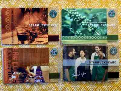 Starbucks Original Shareholder Special Edition Cards 2003, 2004, 2005, 2006 (4) - Sold on eBay Nov, 4th 2019 for $102.50