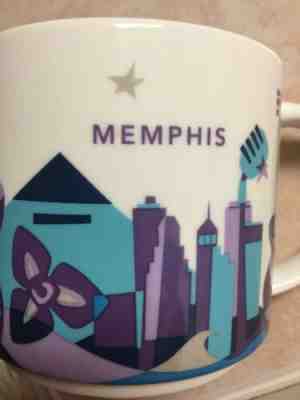 Starbucks MEMPHIS You Are Here Mug 2015 Microwaveable 14 Fl Oz EUC Very Clean - Sold on eBay Nov, 4th 2019 for $19.99