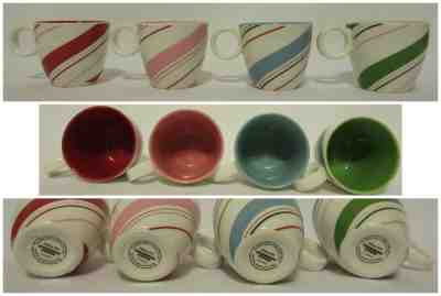 Starbucks Holiday 2007 Demitasse Espresso Mug Cup Set of 4 Christmas Peppermint - Sold on eBay Nov, 4th 2019 for $19.97