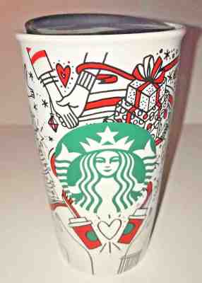 Starbucks 2017 Holiday Traveler Ceramic Tumbler & Lid (NEW) - Sold on eBay Nov, 4th 2019 for $19.99