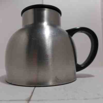 Starbucks Stainless Steel Chubby Coffee Mug Lid 16 oz NICE lid skid proof - Sold on eBay Nov, 4th 2019 for $34.99