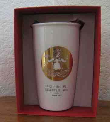 New Starbucks 2015 Dot Collection PIKE PLACE GOLD SIREN Logo Tumbler - Sold on eBay Nov, 4th 2019 for $49.98