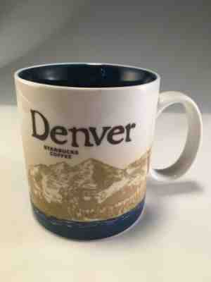 Starbucks 2009 Denver City Mountains Collector Series Coffee Mug Cup 16oz ~ Blue - Sold on eBay Nov, 4th 2019 for $29.90