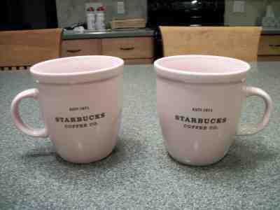 2003 PINK STARBUCKS BARISTA MUGS - Sold on eBay Nov, 4th 2019 for $26.00