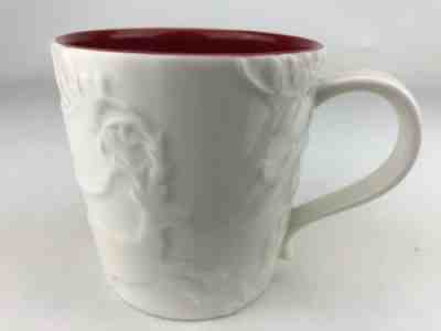 Starbucks 2009 New Bone China White Reindeer Red Interior Christmas Coffee Mug - Sold on eBay Nov, 4th 2019 for $15.98