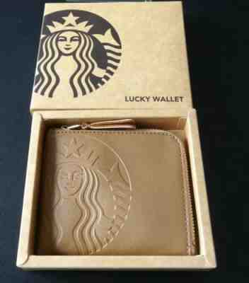 NEW Starbucks Thailand 20th Anniv Brown Lucky Wallet w/ Siren Logo Reward Stars - Sold on eBay Nov, 4th 2019 for $32.99