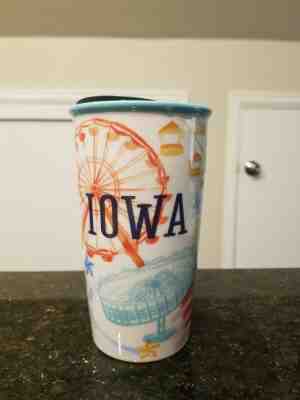 Super Rare! Starbucks 2016 Iowa Fair Local Series Ceramic Tumbler HTF - Sold on eBay Nov, 4th 2019 for $60.00
