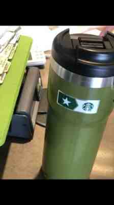  Starbucks Military  Stainless Steel Thermal Coffee Tumbler Thermos 20 oz. - Sold on eBay Nov, 3rd 2019 for $41.00