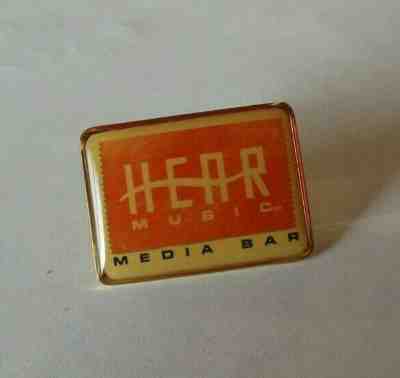 STARBUCKS Original HEAR MUSIC Media Bar Partner PROMO PIN  *Mint* - Sold on eBay Nov, 3rd 2019 for $34.95