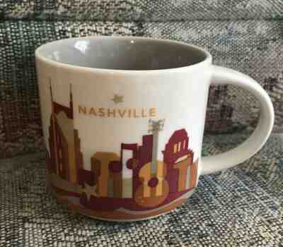 Starbucks Nashville You Are Here coffee mug cup 2015 14 oz Music City YAH - Sold on eBay Nov, 3rd 2019 for $15.00