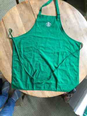 STARBUCKS COFFEE NEW LOGO green 2 pocket apron authentic embroidered NWOP - Sold on eBay Nov, 3rd 2019 for $15.99