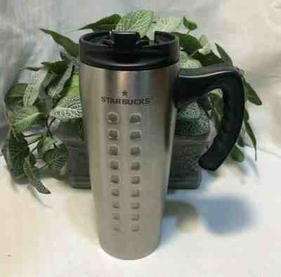 Starbucks Barista 2004 16 oz Stainless Travel Mug/Tumbler Black Open Handle/Top  - Sold on eBay Nov, 3rd 2019 for $20.00