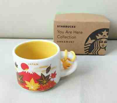 New Starbucks JAPAN v1 2oz Ornament Mug Mt Fuji You Are Here YAH Japan autumn  - Sold on eBay Nov, 3rd 2019 for $16.30