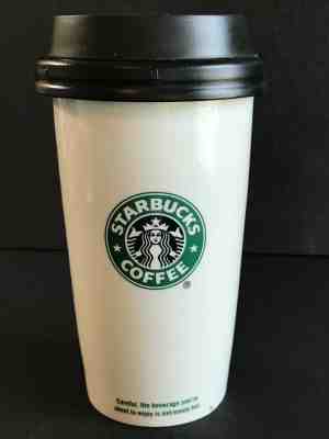 Starbucks 12oz Ceramic Double Walled Coffee Travel Mug Tumbler w/ Locking Lid 20 - Sold on eBay Nov, 3rd 2019 for $19.99