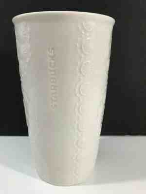 Starbucks 2019 Travel Mug Ceramic White Summer Succulent Floral Pattern 10 oz - Sold on eBay Nov, 3rd 2019 for $19.95