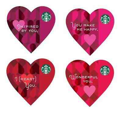 Starbucks Korea 2014 Valentine's Day Heart Card Set - Sold on eBay Nov, 3rd 2019 for $50.00