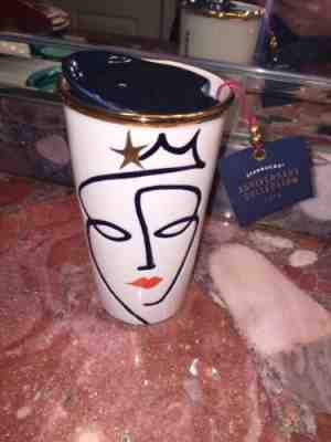 NWT Starbucks 2015 Anniversary Collection Siren Ceramic Traveler Tumbler Lid Mug - Sold on eBay Nov, 3rd 2019 for $49.87