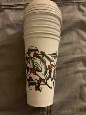 Starbucks Reusable Hot Cups 2019 Cherry Set of 4 With Lids - Sold on eBay Nov, 3rd 2019 for $15.00