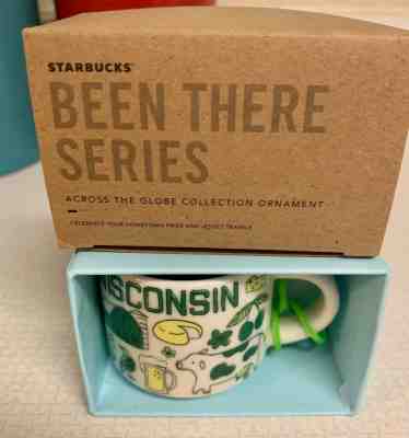 STARBUCKS WISCONSIN (WI) BEEN THERE SERIES MINI MUG ORNAMENT NEW IN BOX - Sold on eBay Nov, 3rd 2019 for $25.00