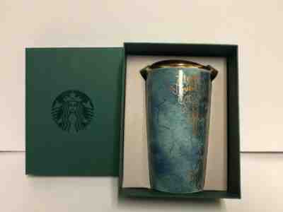 Starbucks Mermaid Siren Song Ceramic Double Wall 12 oz Blue-green Tumbler 2016 - Sold on eBay Nov, 3rd 2019 for $85.00