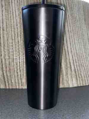 2019 Starbucks NWT Logo Stainless Steel Gray Charcoal 16oz Tumbler with Straw  - Sold on eBay Nov, 3rd 2019 for $15.99