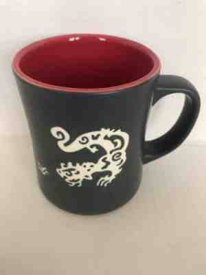 SHIPS FREE 2011 Starbucks Komodo Dragon Coffee Mug Black Laser Etched Red Inside - Sold on eBay Nov, 3rd 2019 for $24.99