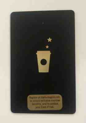 Starbucks 2008 Black Gold Card - Series 6051 - New! - Sold on eBay Nov, 3rd 2019 for $99.95