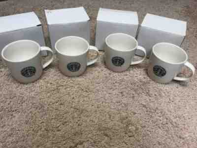 Set Of 4 Starbucks 2008 New Bone China Siren Mermaid Logo 12oz Coffee Mug Cups - Sold on eBay Nov, 3rd 2019 for $55.00