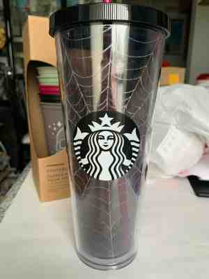 BRAND NEW LIMITED EDITION STARBUCKS HALLOWEEN SPIDERWEB 24oz TUMBLER IN HAND!!! - Sold on eBay Nov, 3rd 2019 for $37.95