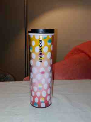 Starbucks Cold Drink 16oz Tall Travel Tumbler Pink with Easter Eggs New - Sold on eBay Nov, 3rd 2019 for $18.99