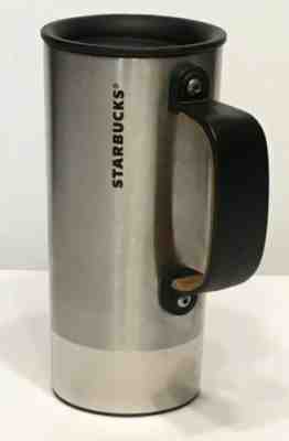 Starbucks 2012 Stainless Steel Travel Mug Cork Handle 12 fl oz French Text EUC - Sold on eBay Nov, 3rd 2019 for $22.99