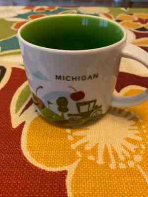 Michigan YOU ARE HERE Collectible Starbucks Mug - New! - Sold on eBay Nov, 3rd 2019 for $25.00