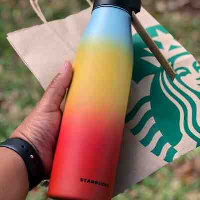 Starbucks Rainbow Insulated Bottle Limited Edition - Sold on eBay Nov, 3rd 2019 for $56.25