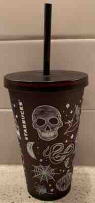 New Rare Starbucks Halloween 2019 Skull 16 Oz Tumbler Cup Purple/Black Web - Sold on eBay Nov, 2nd 2019 for $48.77