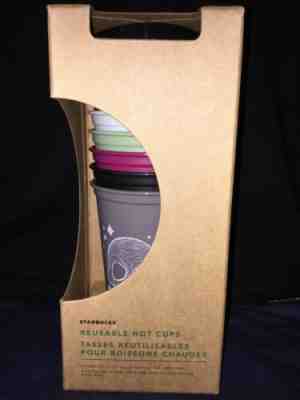 Starbucks Halloween 2019 Reusable Hot Cups Set Of 6 New In Box - Sold on eBay Nov, 2nd 2019 for $29.50
