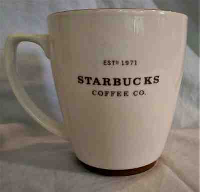 Starbucks Coffee Mug Cup Company Est 1971 Brown White 2008 Large 18oz Abbey Logo - Sold on eBay Nov, 2nd 2019 for $20.99