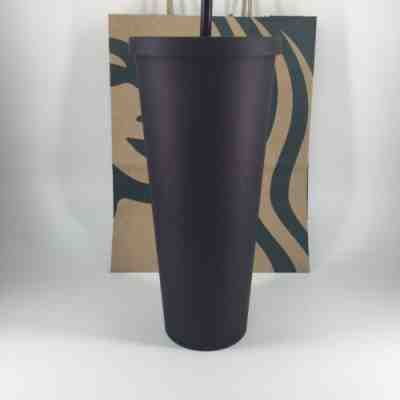 STARBUCKS FALL 2019 MATTE BLACK PURPLE TUMBLER CUP HALLOWEEN LIMITED EDITION - Sold on eBay Oct, 31st 2019 for $49.75