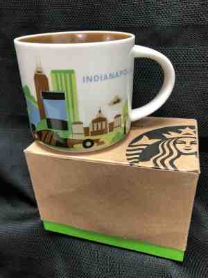 NEW Starbucks Oversize Coffee Mug You Are Here Collection INDIANAPOLIS 14oz - Sold on eBay Oct, 31st 2019 for $25.99