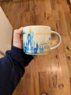 Starbucks Magic kingdom you Are Here Coffee Mug Cup 14 Oz Collection 2015 - Sold on eBay Oct, 31st 2019 for $15.00