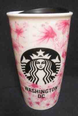 Starbucks Washington D.C. Pink Cherry Blossom Mug with lid 2016 - Sold on eBay Oct, 30th 2019 for $22.00