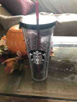 New Starbucks 2019 Glitter Spiderweb Limited Edition Tumbler Cup Halloween Fall - Sold on eBay Oct, 29th 2019 for $33.95
