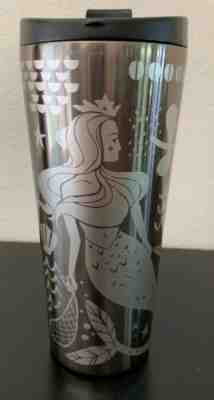 Starbucks Holiday 2017 Siren Mermaid Stainless Steel Travel 16oz Tumbler - Sold on eBay Oct, 29th 2019 for $34.99